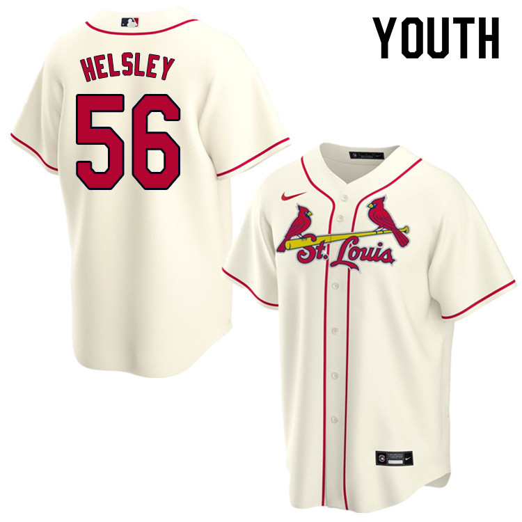 Nike Youth #56 Ryan Helsley St.Louis Cardinals Baseball Jerseys Sale-Cream